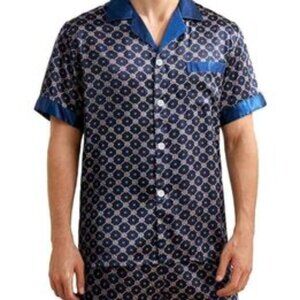 Silk satin men's pajamas XL